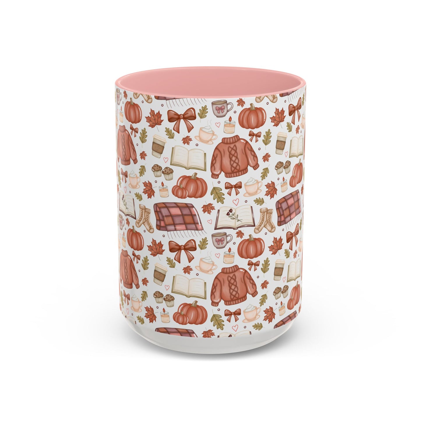 Cozy Fall Sweater Pattern Mug