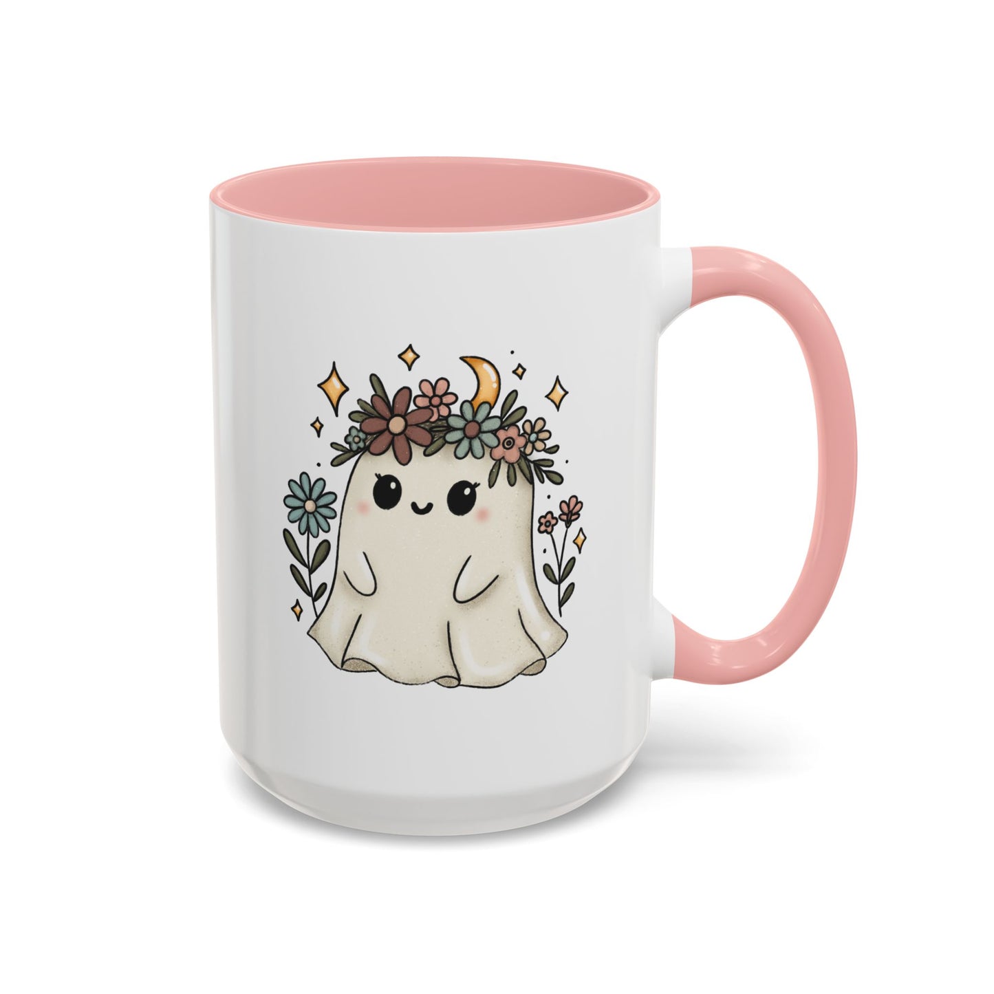 Whimsical Floral Ghost Mug
