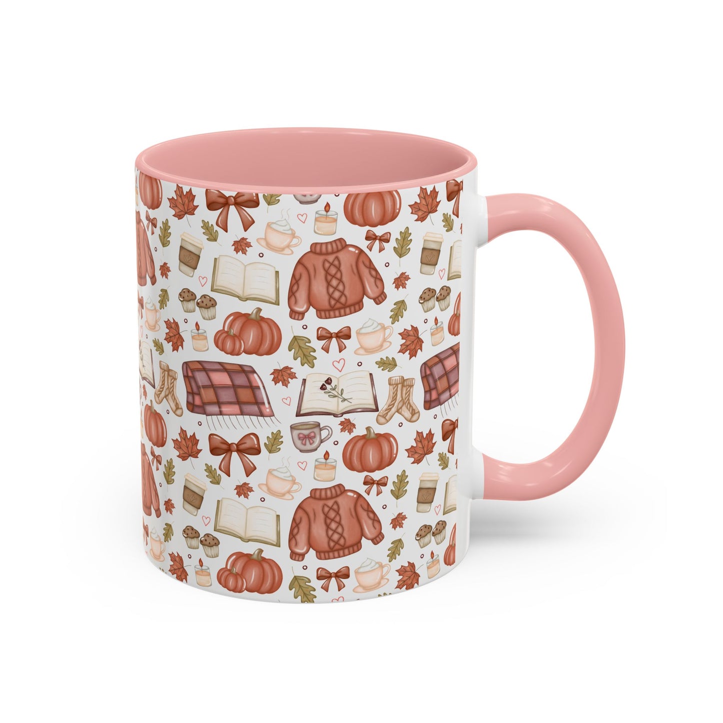 Cozy Fall Sweater Pattern Mug