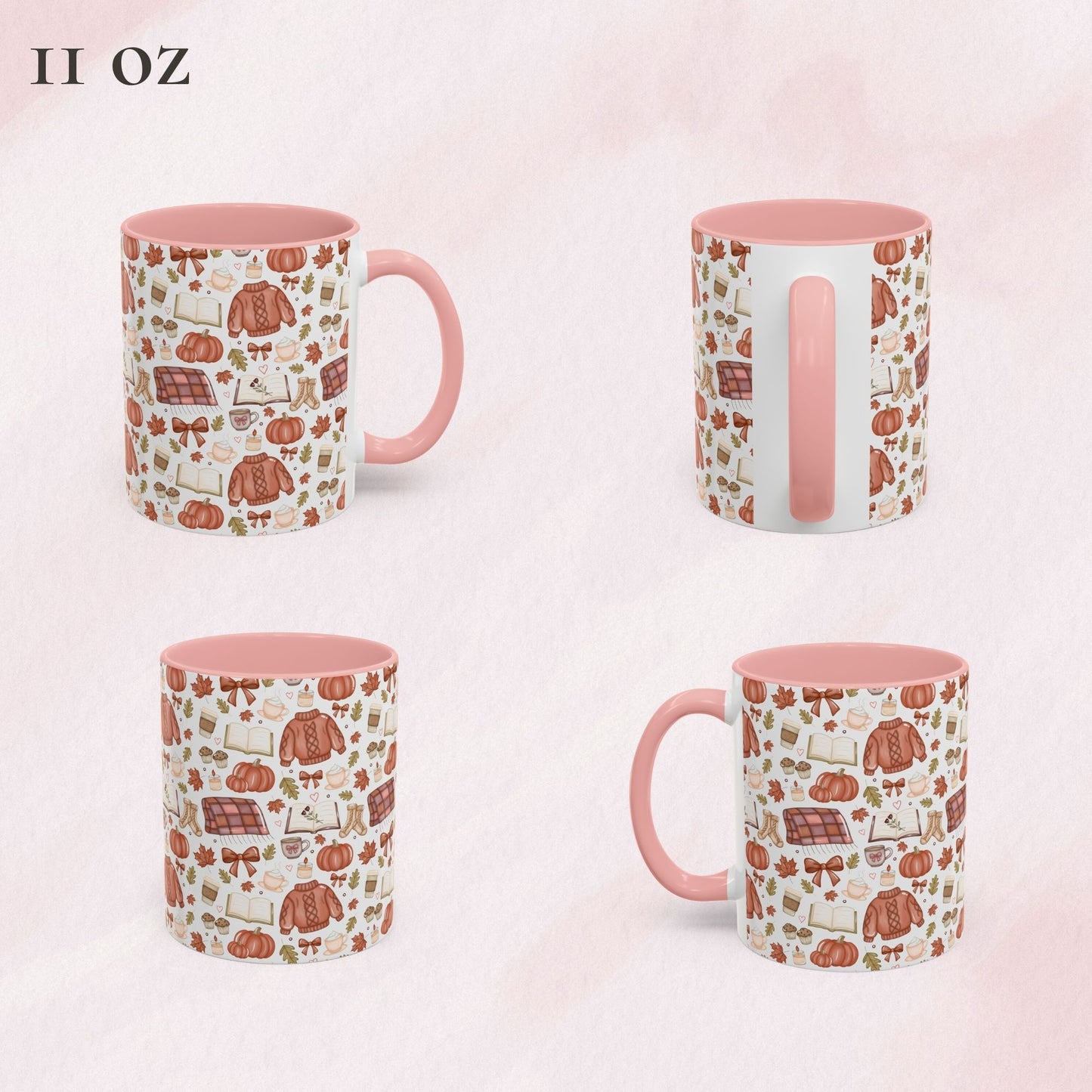 Cozy Fall Sweater Pattern Mug