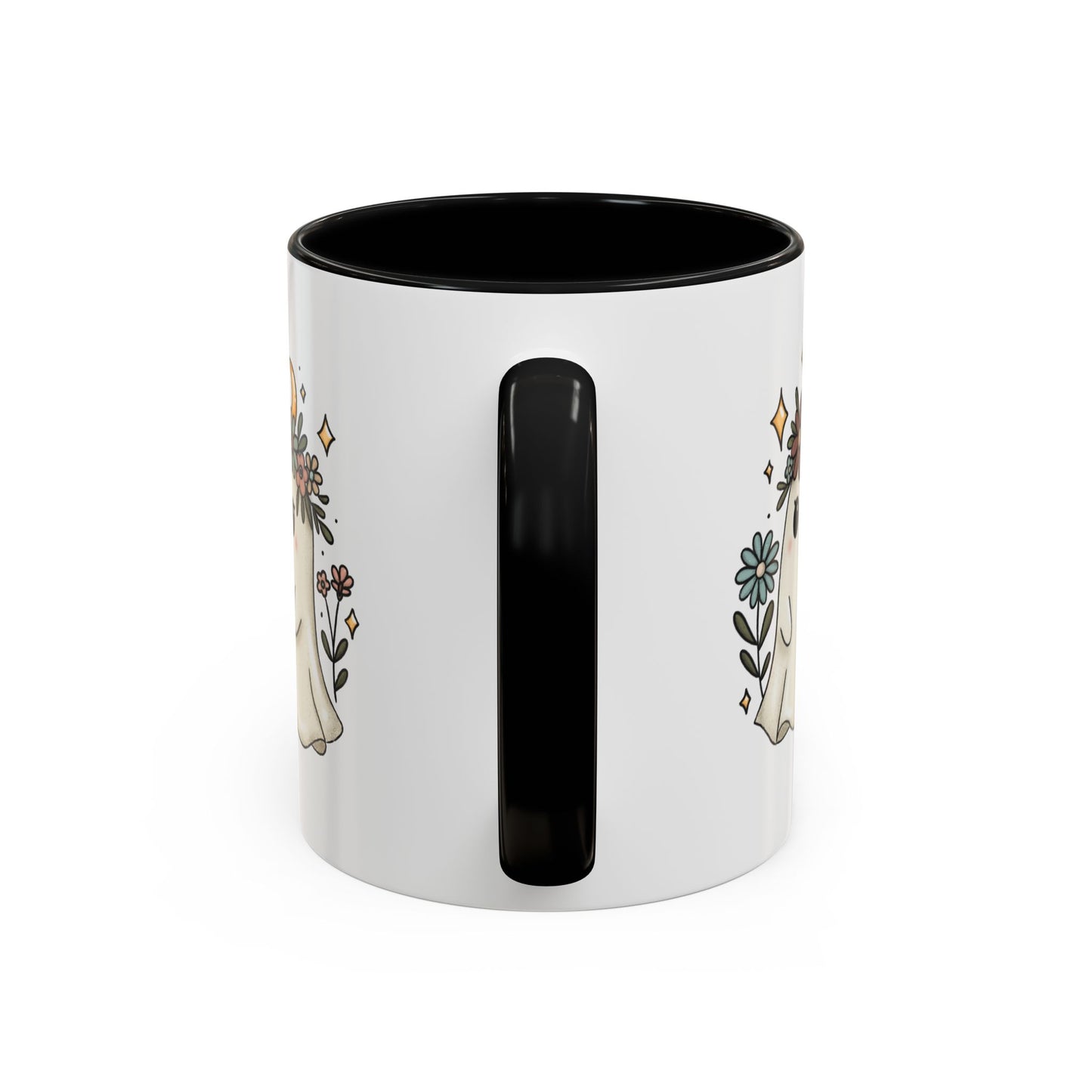 Whimsical Floral Ghost Mug