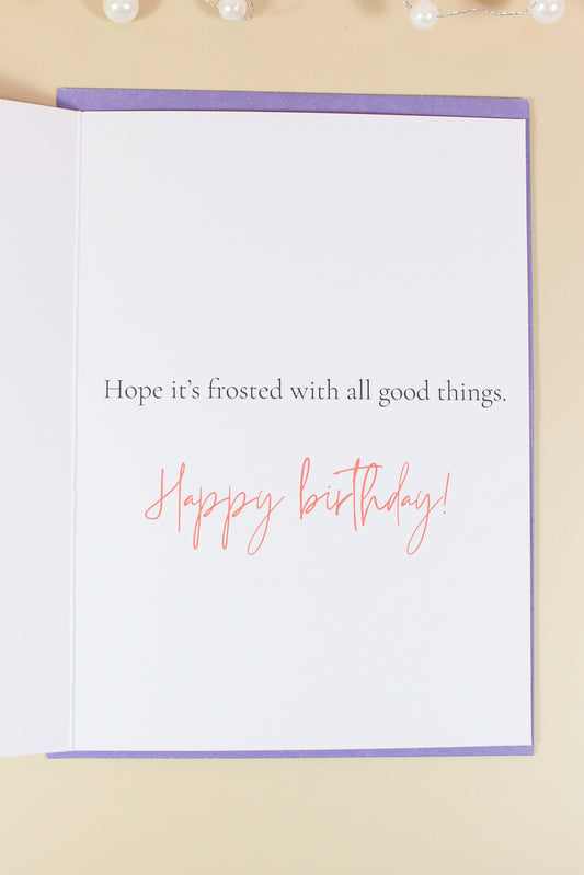 Floral Cake Birthday Card