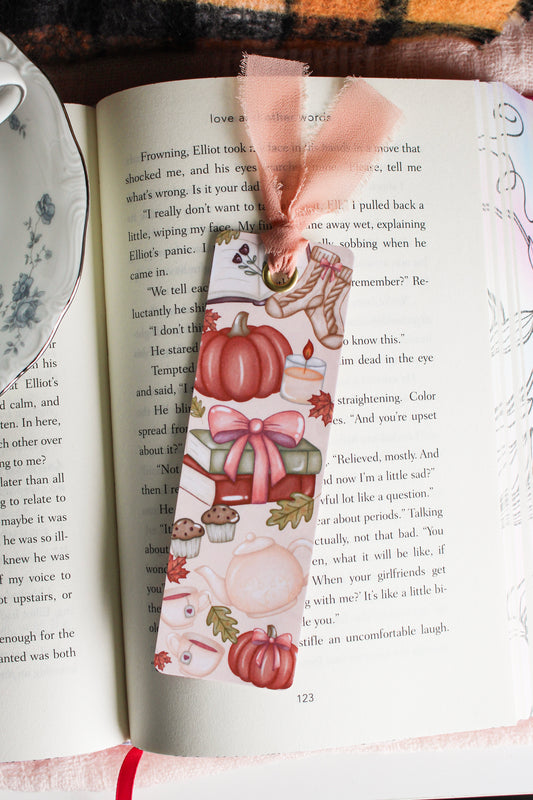 Cozy Cottagecore Fall Bookmark