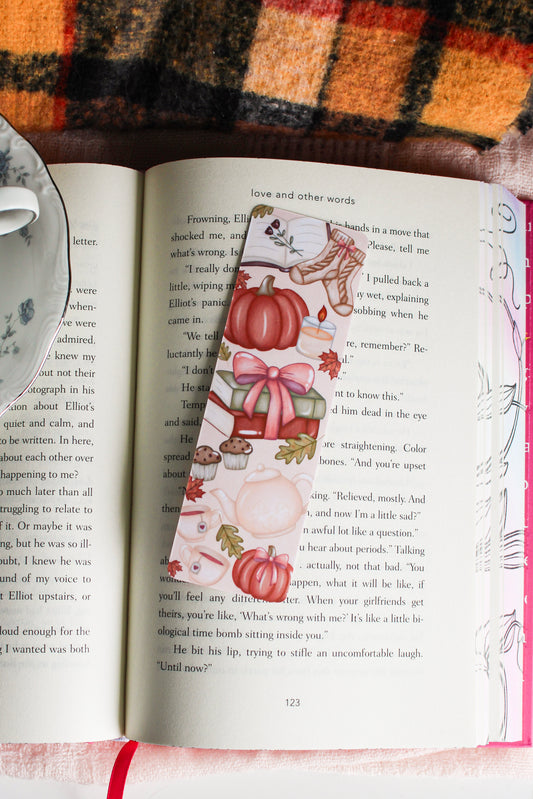 Cozy Cottagecore Fall Bookmark
