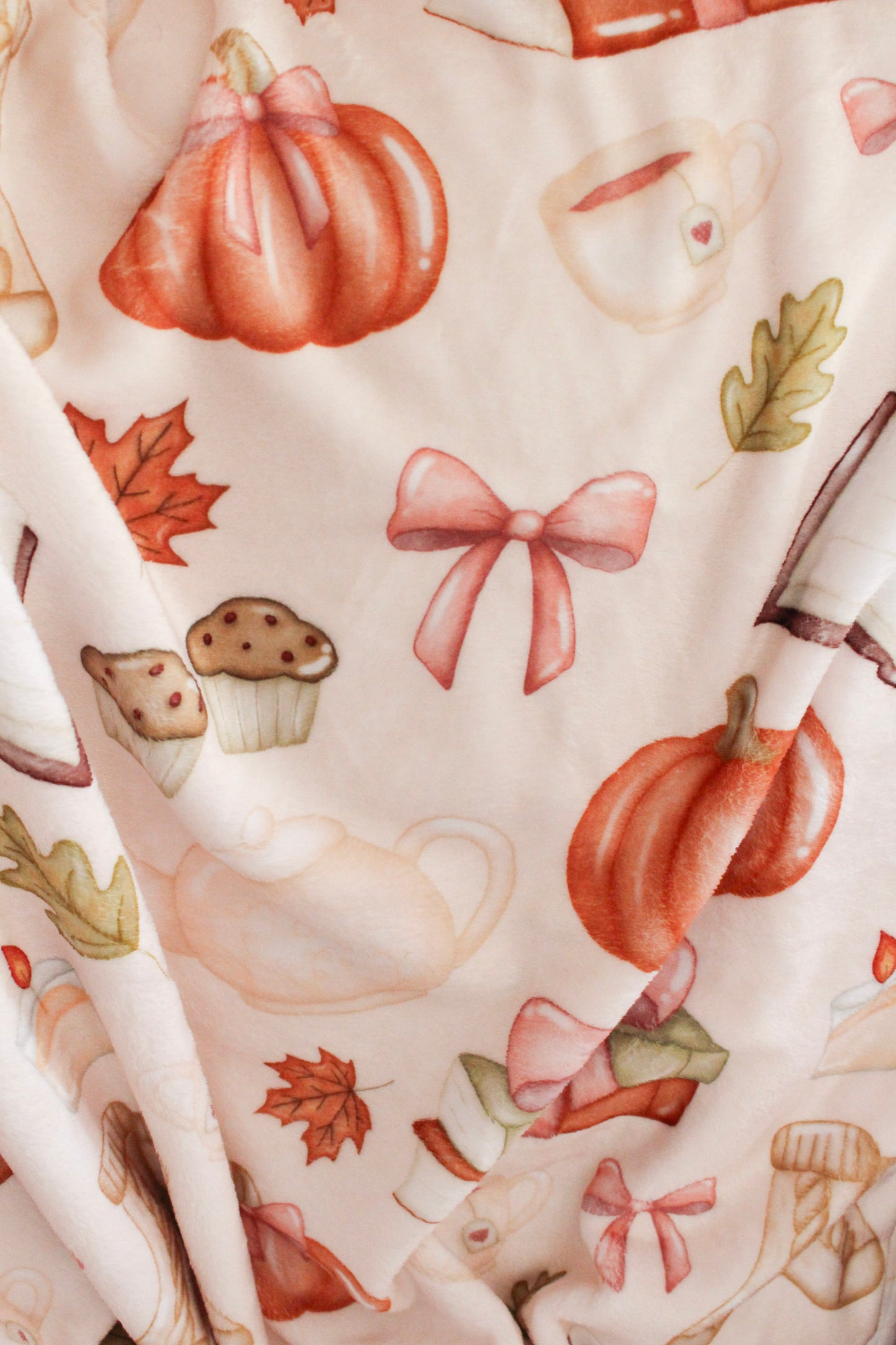 Cozy Fall Velveteen Plush Blanket