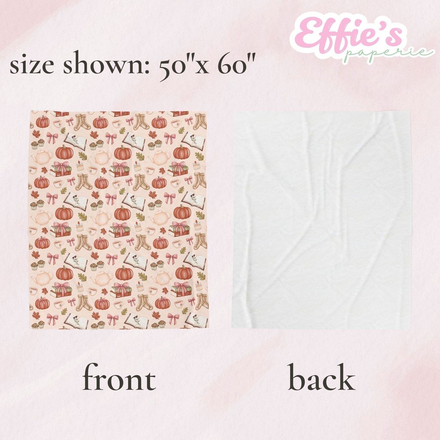 Cozy Fall Velveteen Plush Blanket