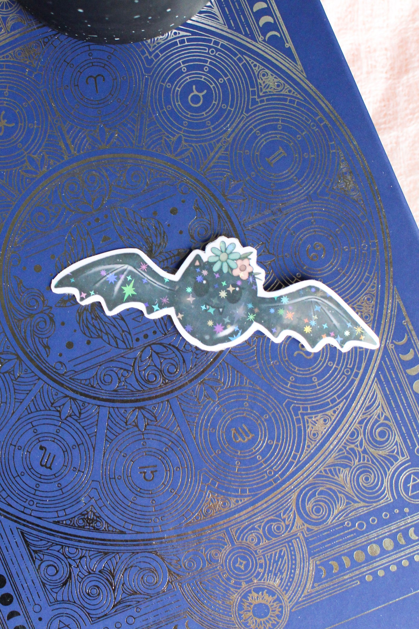 Floral Bat Sticker