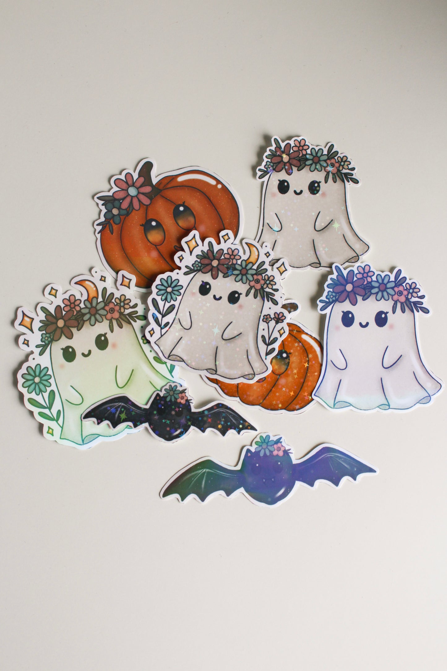 Floral Ghost Sticker