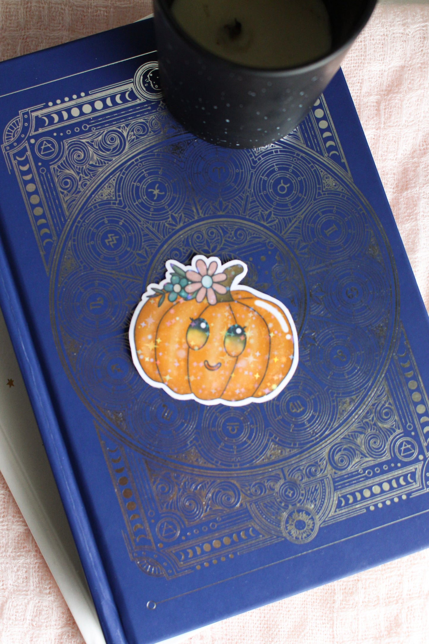 Floral Pumpkin Sticker