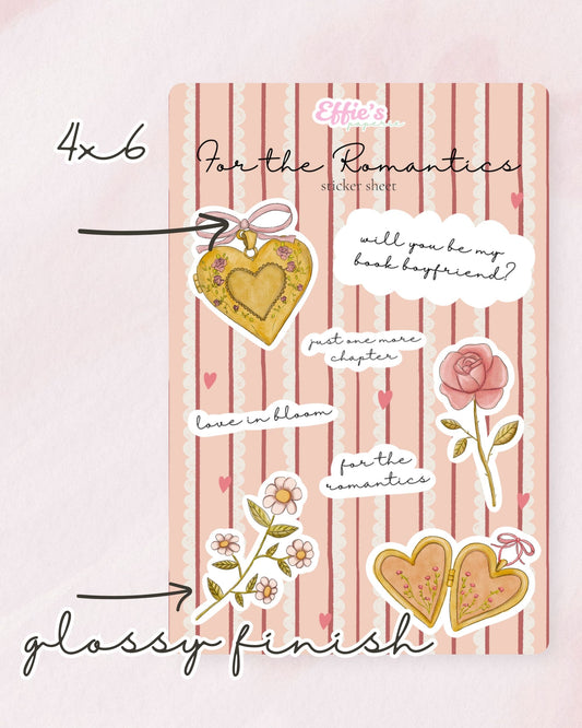 For the Romantics Sticker Sheet