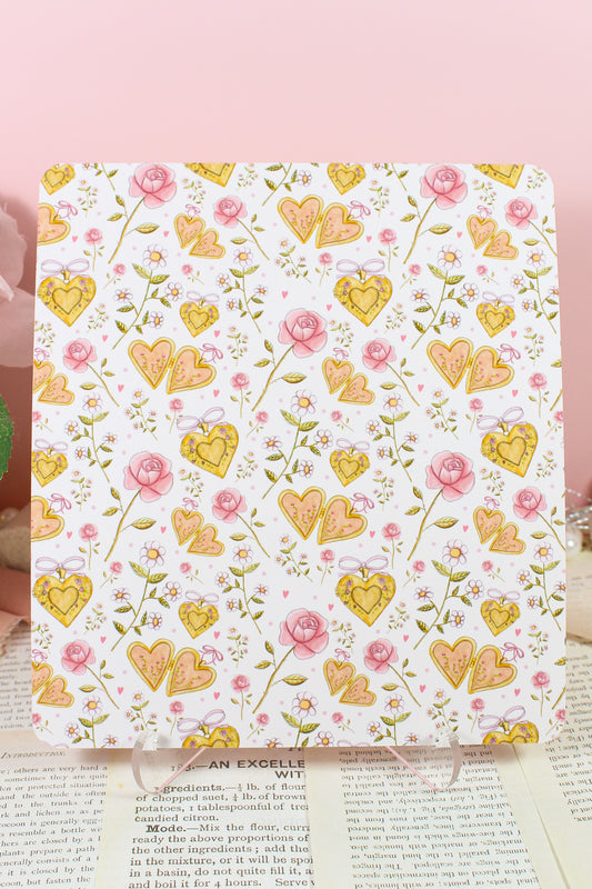 Locket & Rose Garden Kindle Case Insert