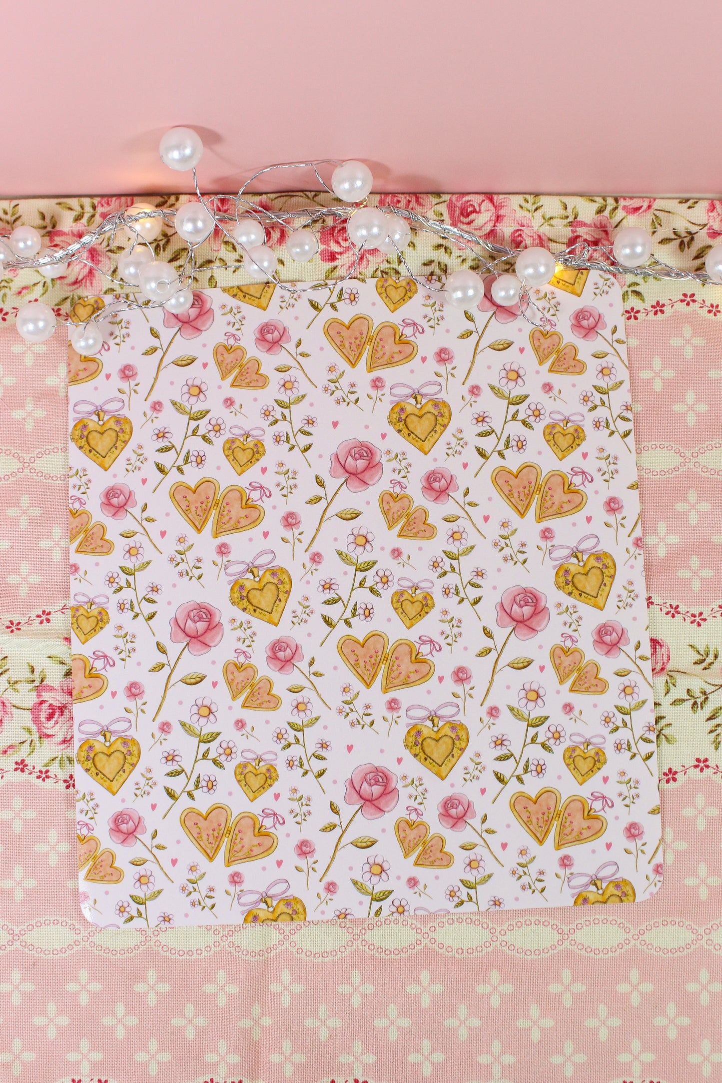 Locket & Rose Garden Kindle Case Insert