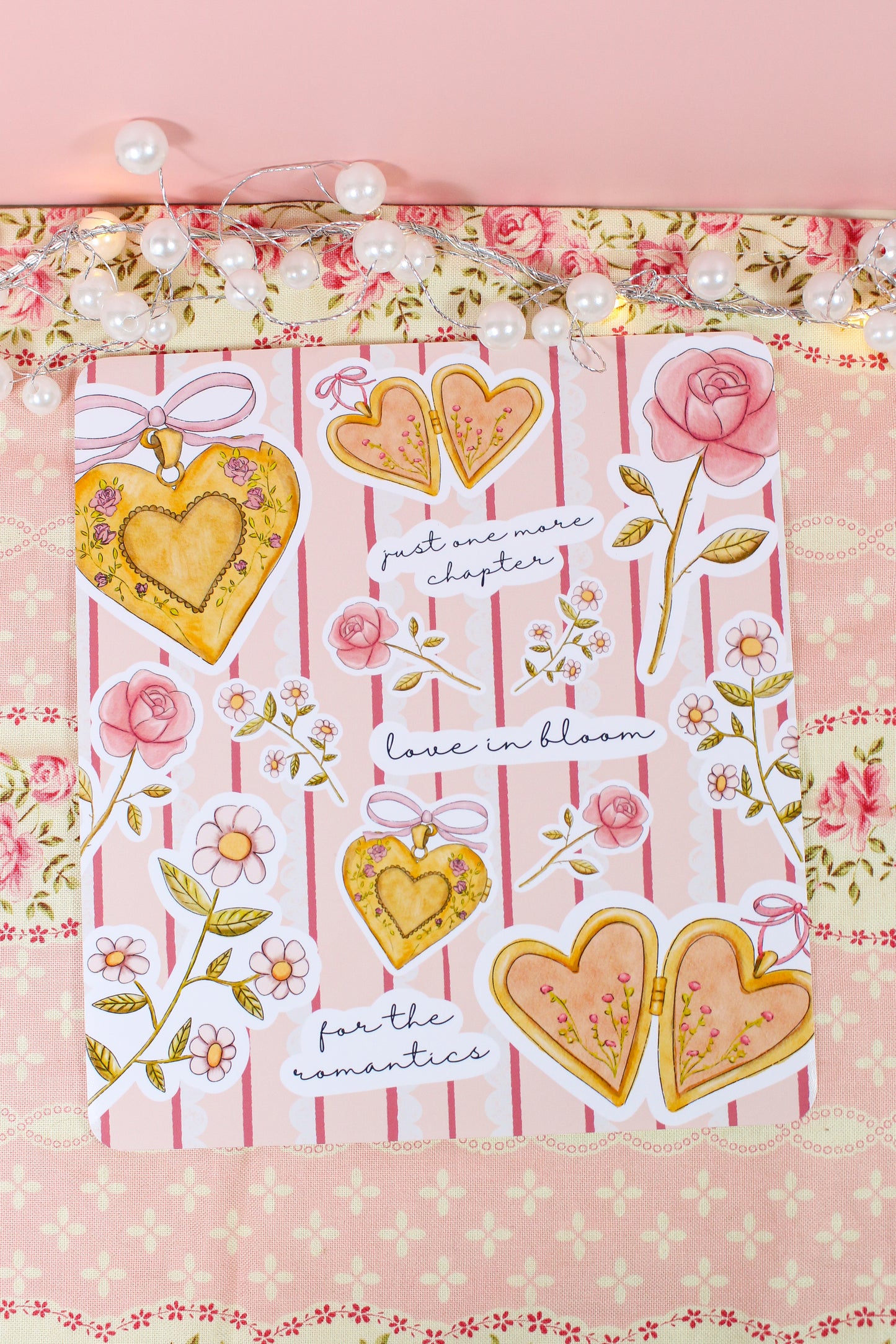 Love-in-Bloom Lockets Kindle Case Insert