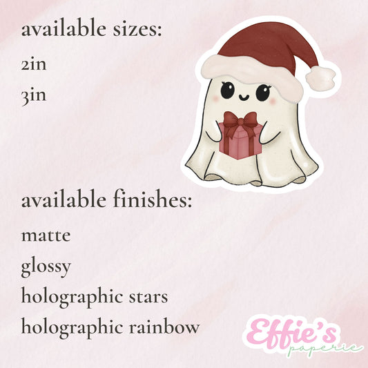 Santa Ghost Sticker