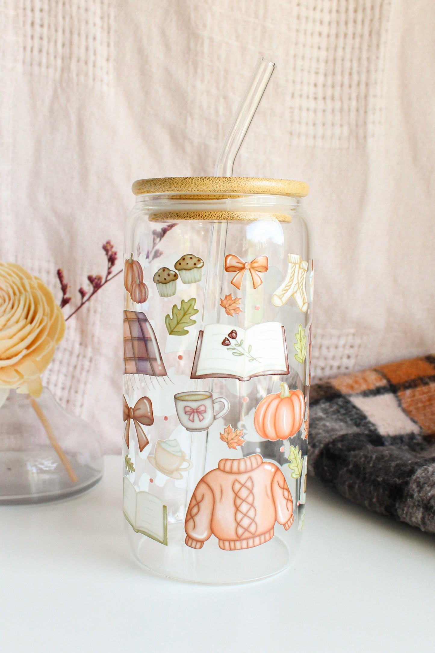 Sweater Weather Glass Cup
