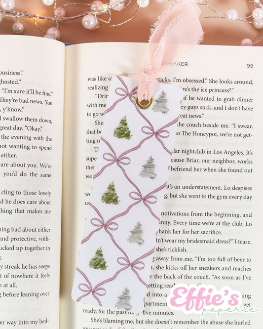 Watercolor Christmas Tree Bookmark