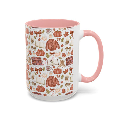 Cozy Fall Sweater Pattern Mug