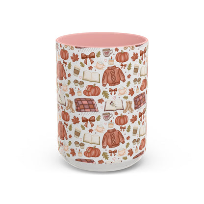 Cozy Fall Sweater Pattern Mug