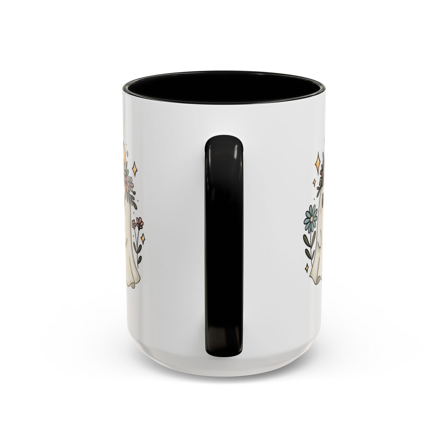 Whimsical Floral Ghost Mug