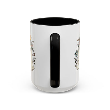 Whimsical Floral Ghost Mug