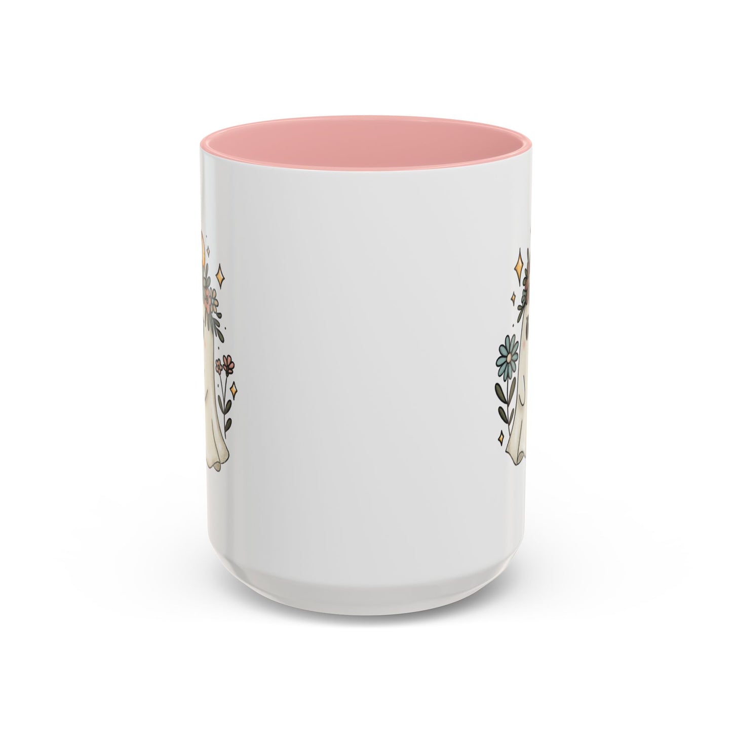 Whimsical Floral Ghost Mug