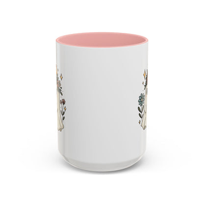 Whimsical Floral Ghost Mug