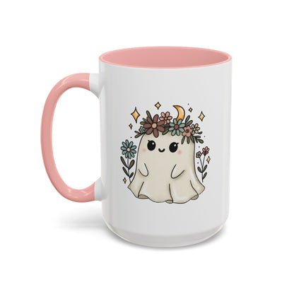 Whimsical Floral Ghost Mug