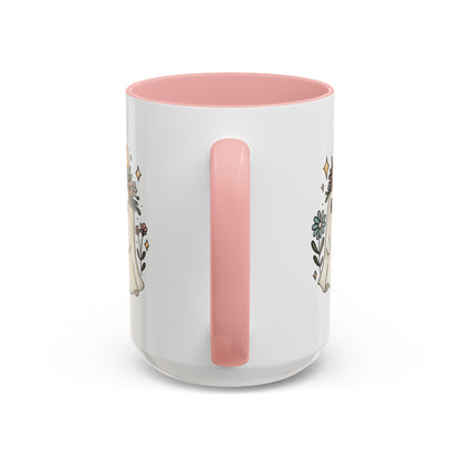Whimsical Floral Ghost Mug