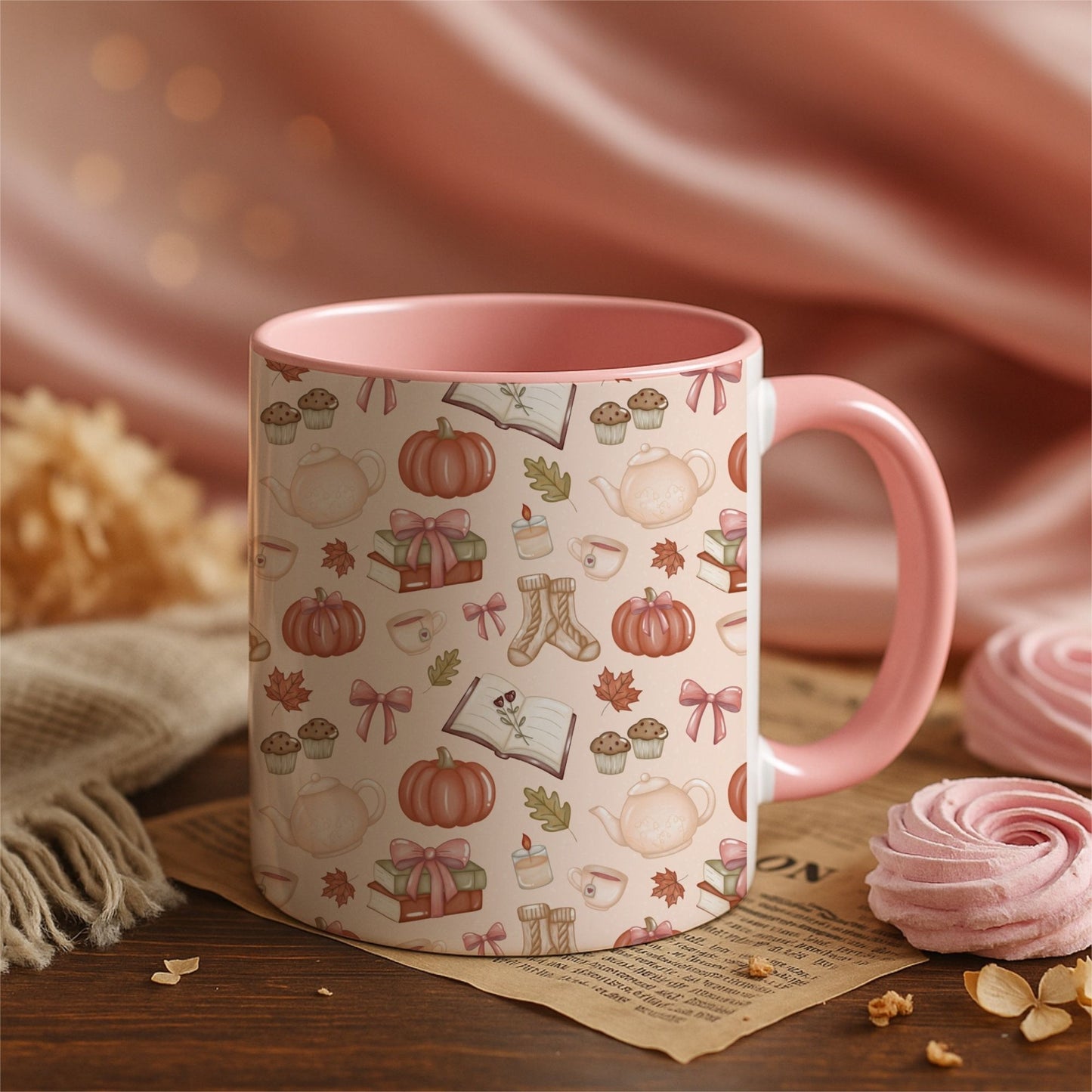 Cozy Autumn Pattern Mug