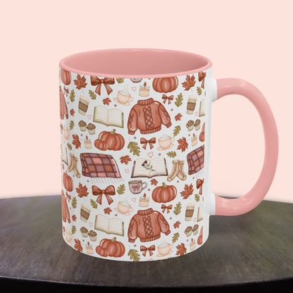 Cozy Fall Sweater Pattern Mug