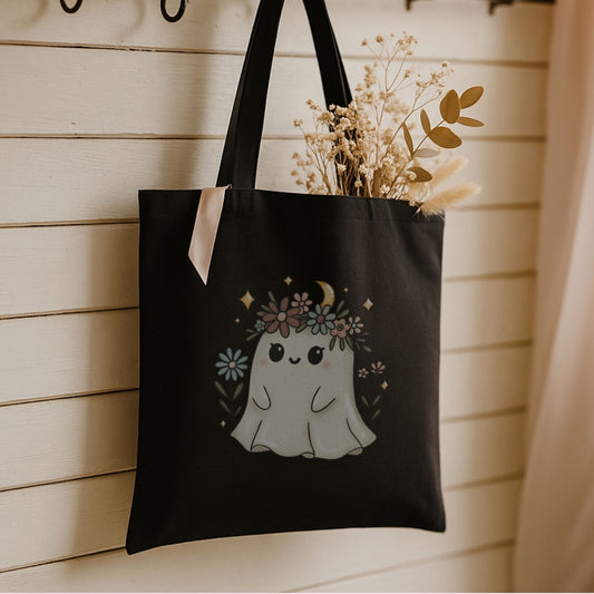 Floral Ghost Tote Bag