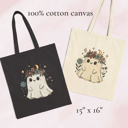 Floral Ghost Tote Bag