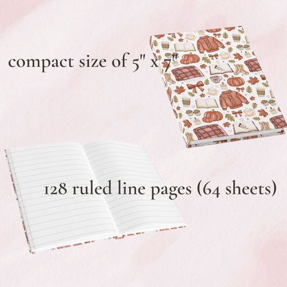 Cozy Fall Book Lover Notebook