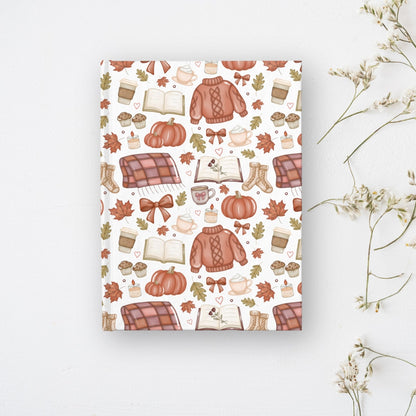 Cozy Fall Book Lover Notebook