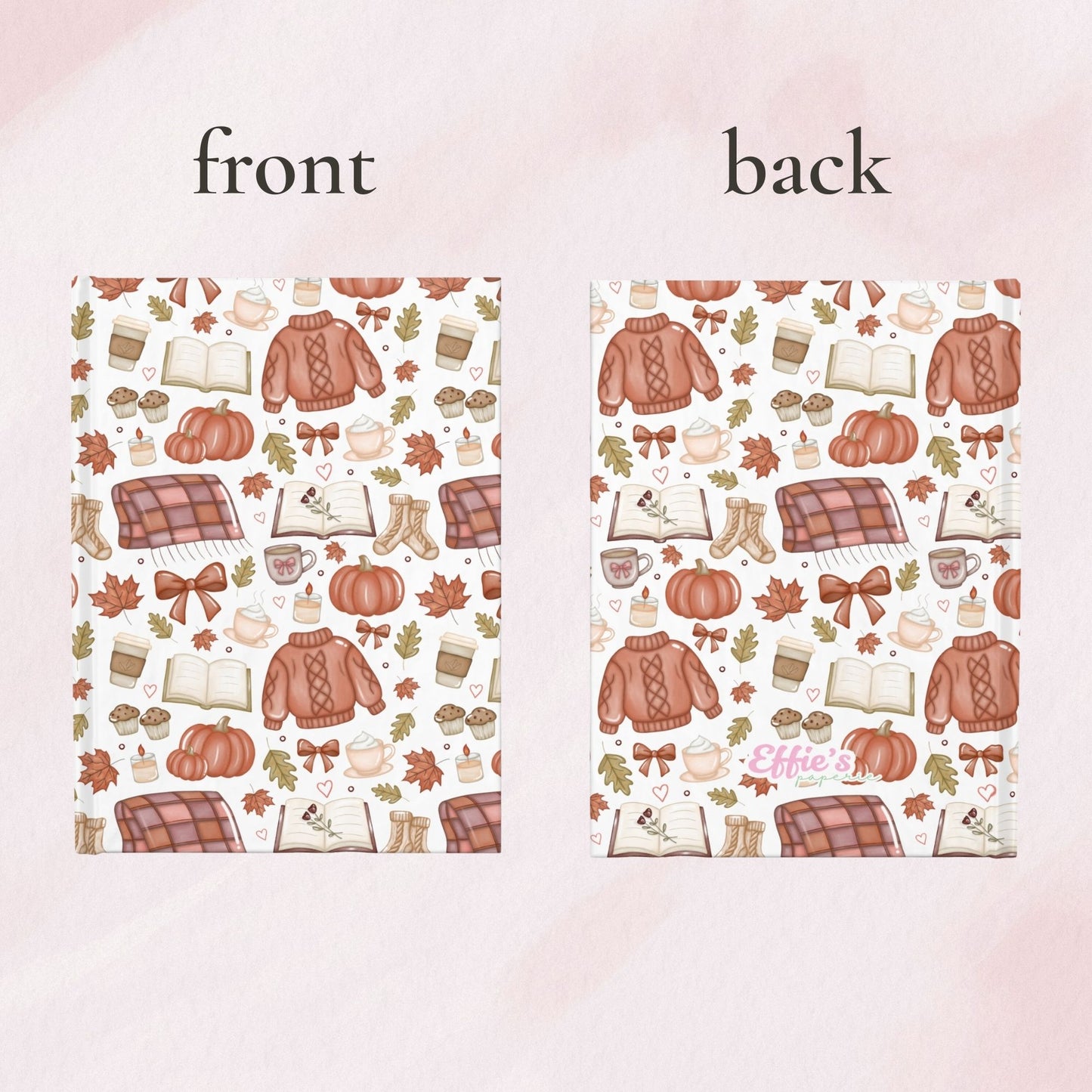 Cozy Fall Book Lover Notebook