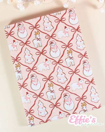 Whimsical Christmas Cookie Notebook