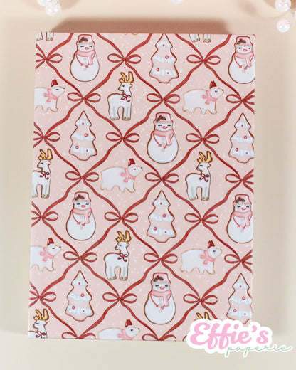 Whimsical Christmas Cookie Notebook