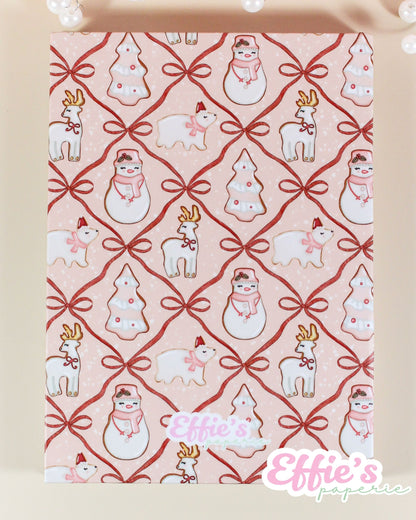 Whimsical Christmas Cookie Notebook