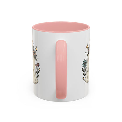 Whimsical Floral Ghost Mug