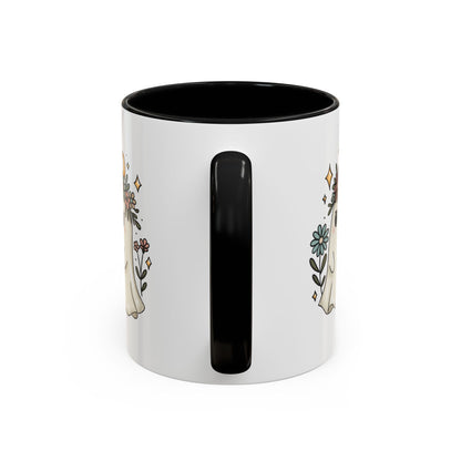 Whimsical Floral Ghost Mug