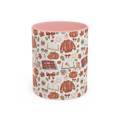 Cozy Fall Sweater Pattern Mug