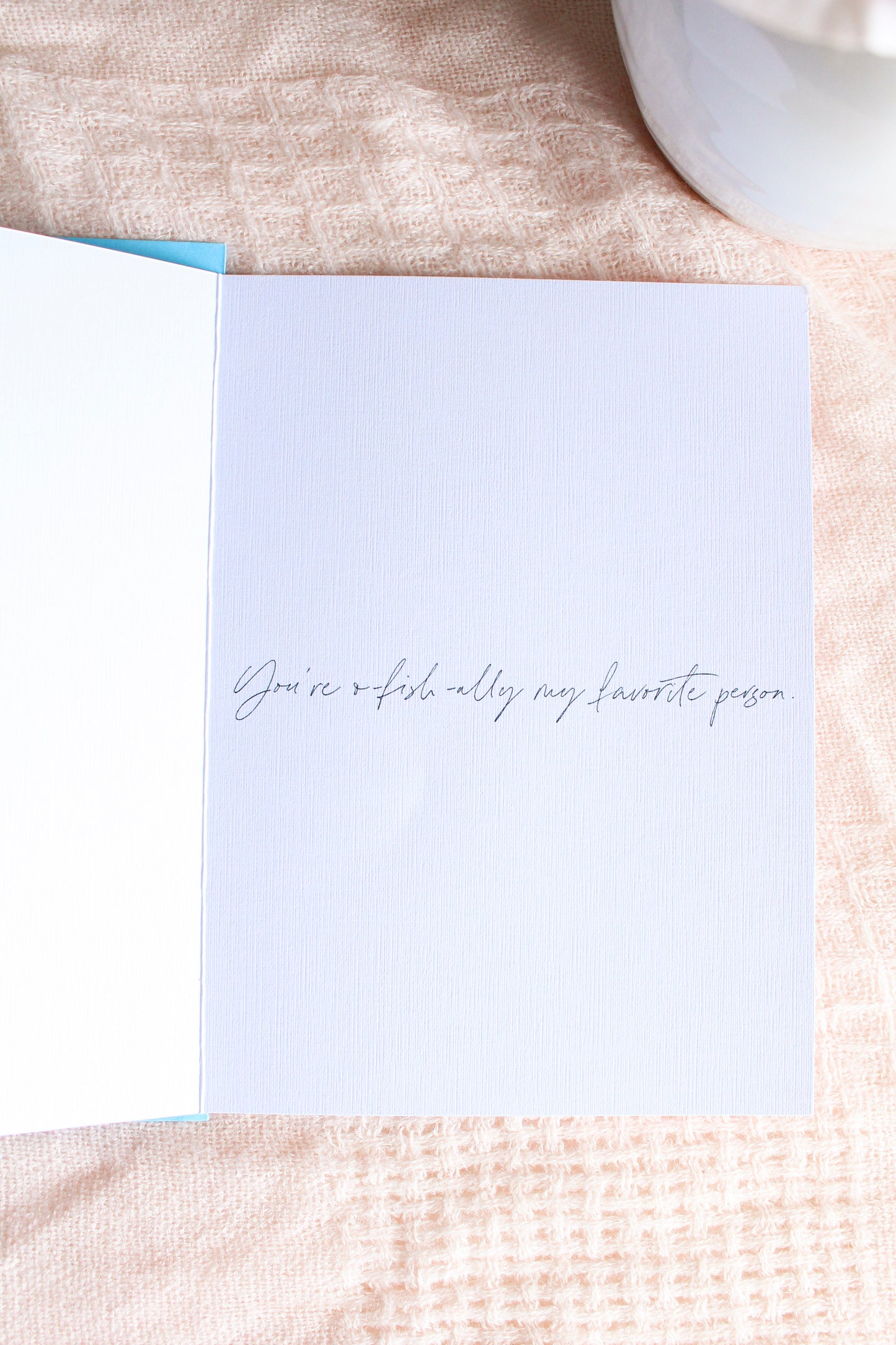 Black Moor Goldfish Love Card
