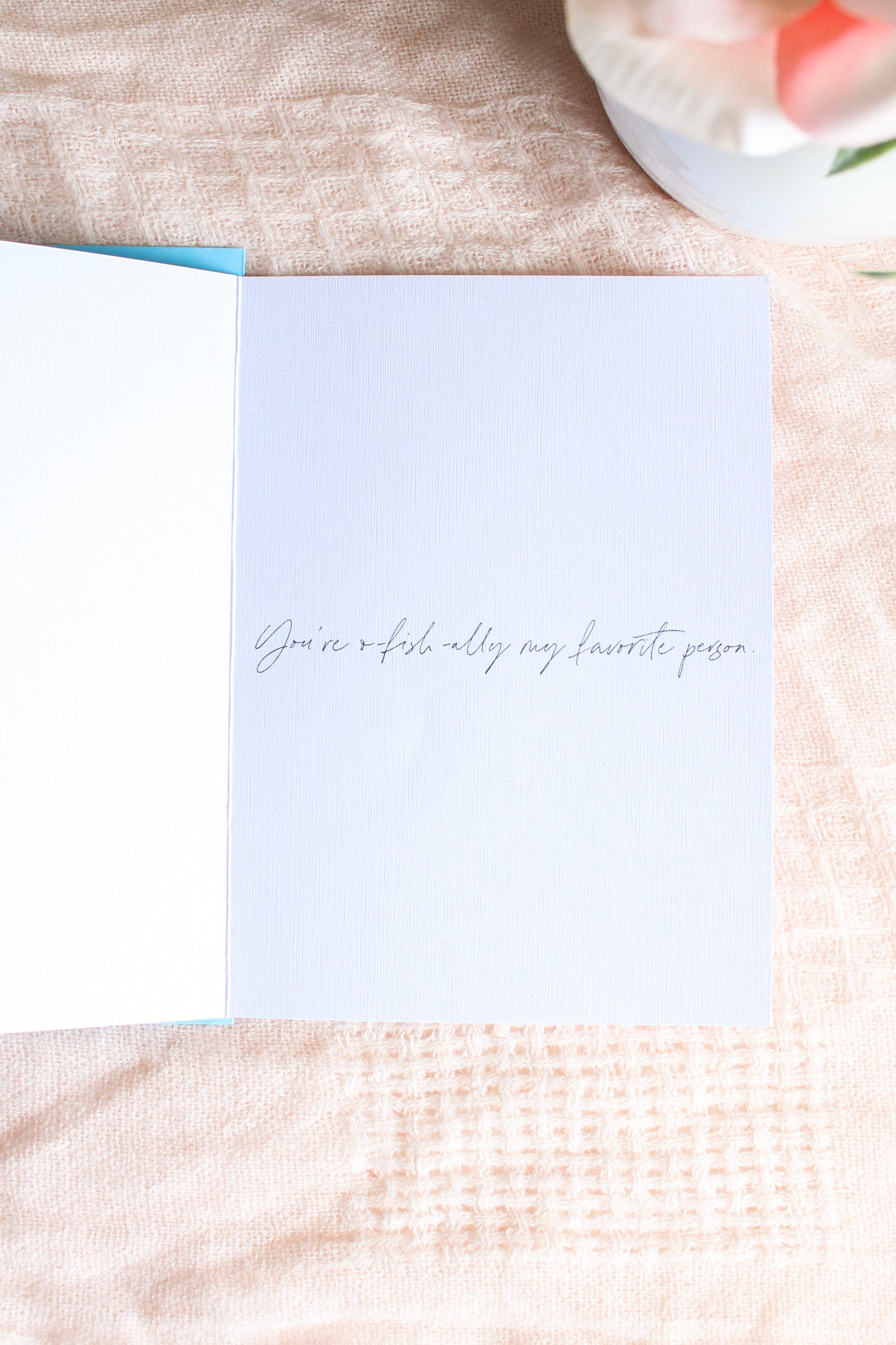 Black Moor Goldfish Love Card