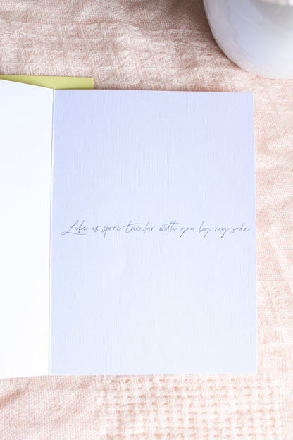 Mushroom Love Card - Blue