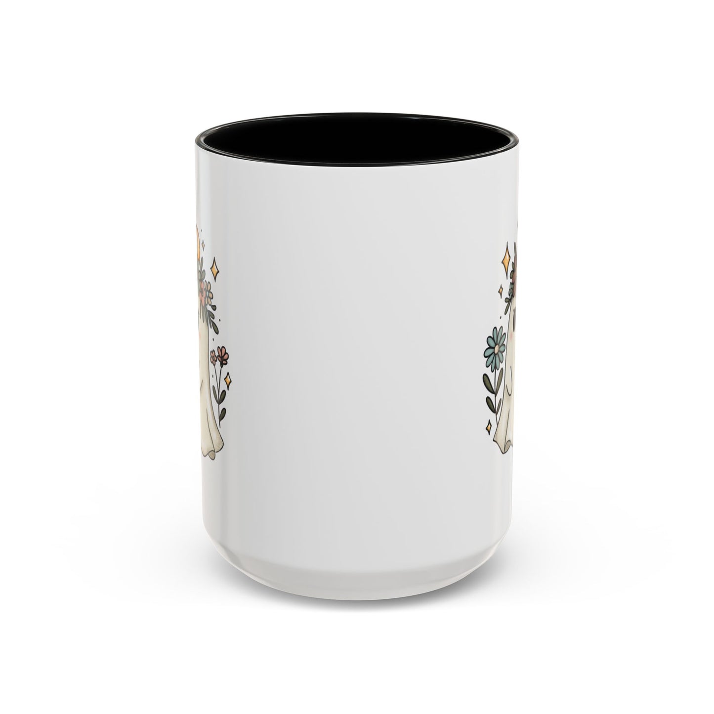 Whimsical Floral Ghost Mug