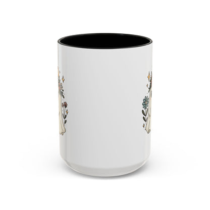 Whimsical Floral Ghost Mug