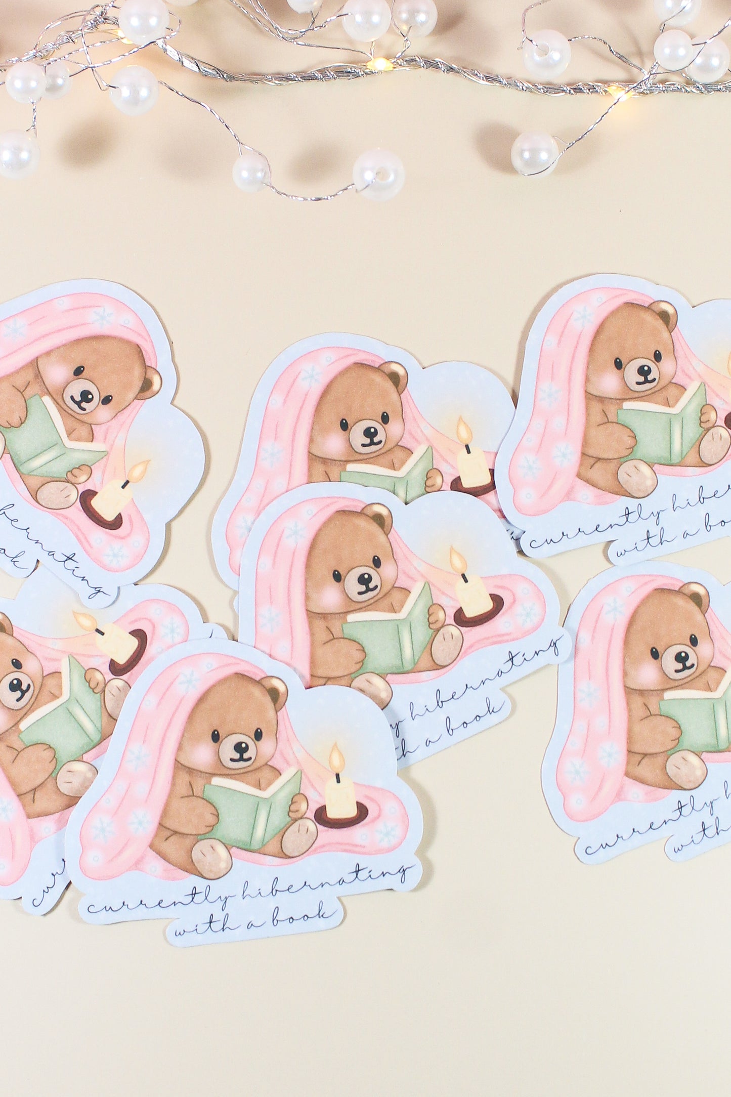 Currently Hibernating with a Book Sticker