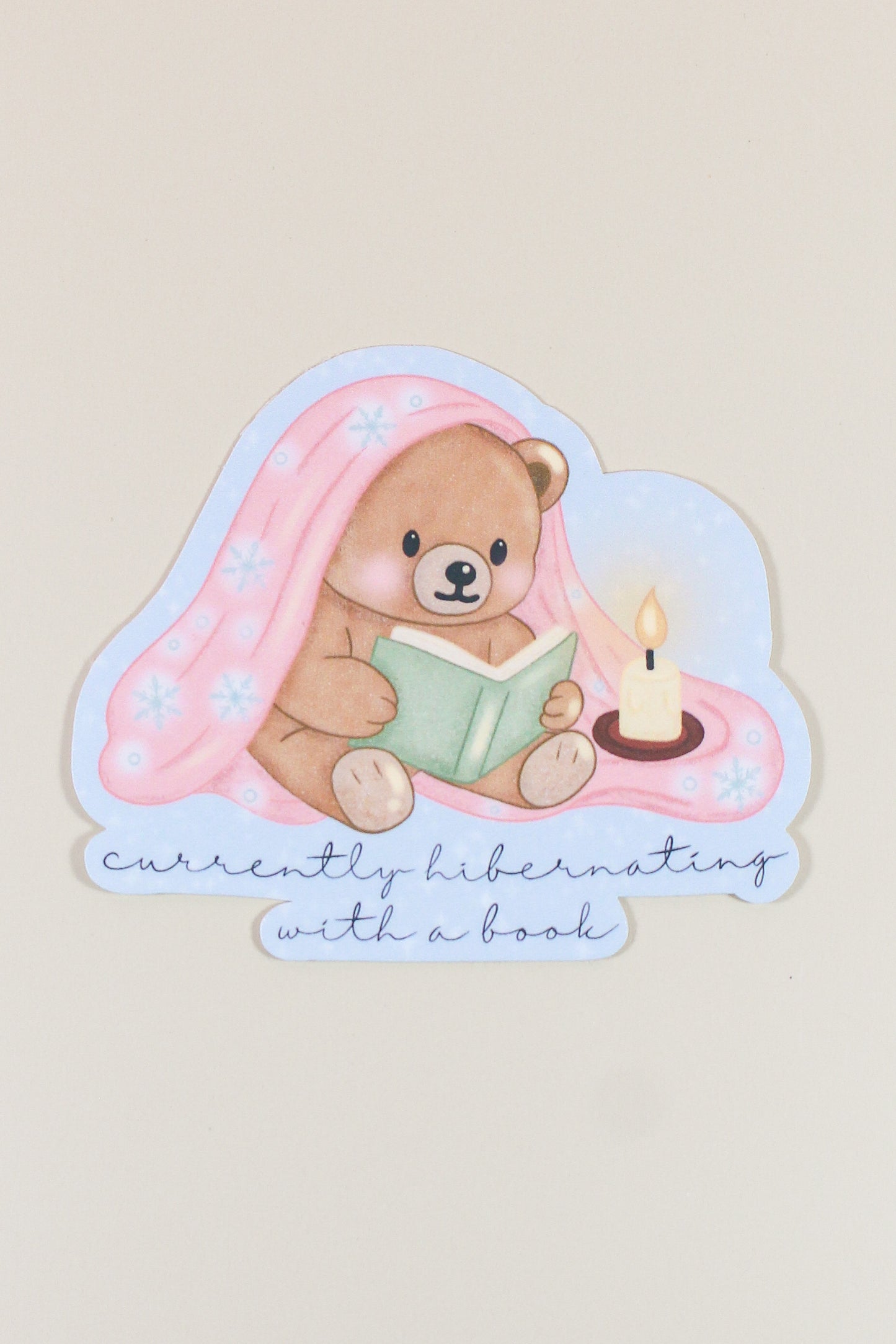Currently Hibernating with a Book Sticker