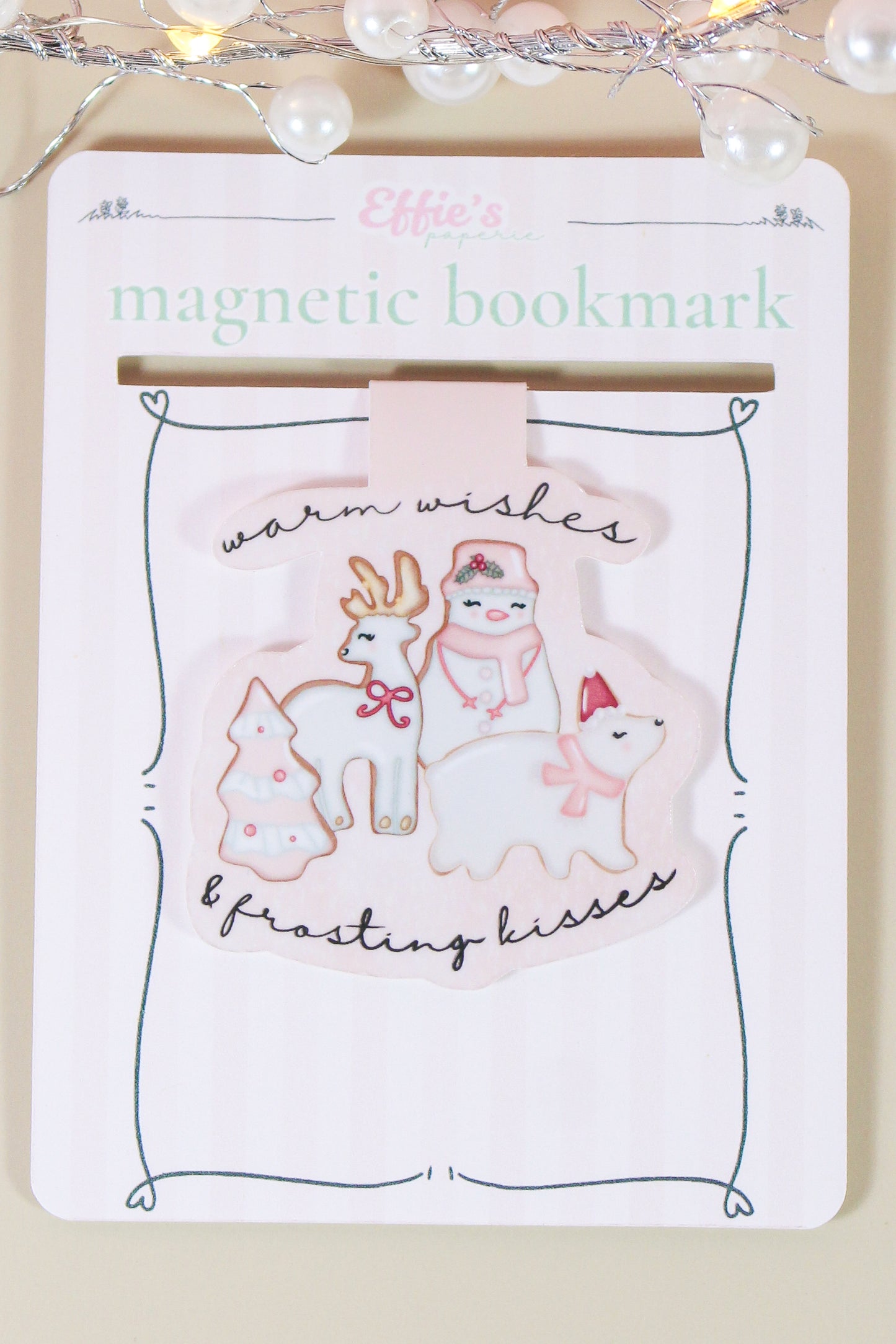 Warm Wishes & Frosting Kisses Magnetic Bookmark