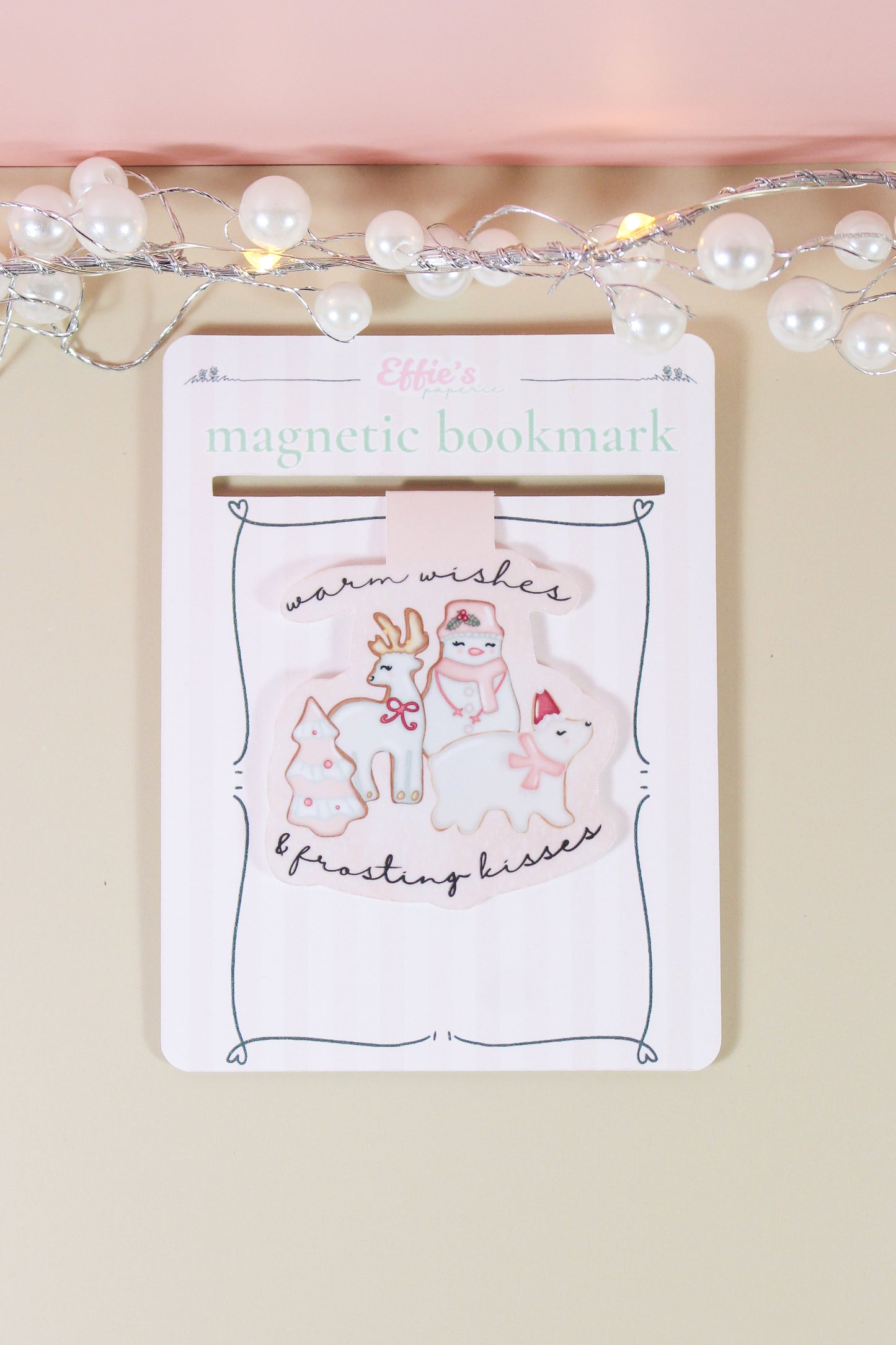 Warm Wishes & Frosting Kisses Magnetic Bookmark